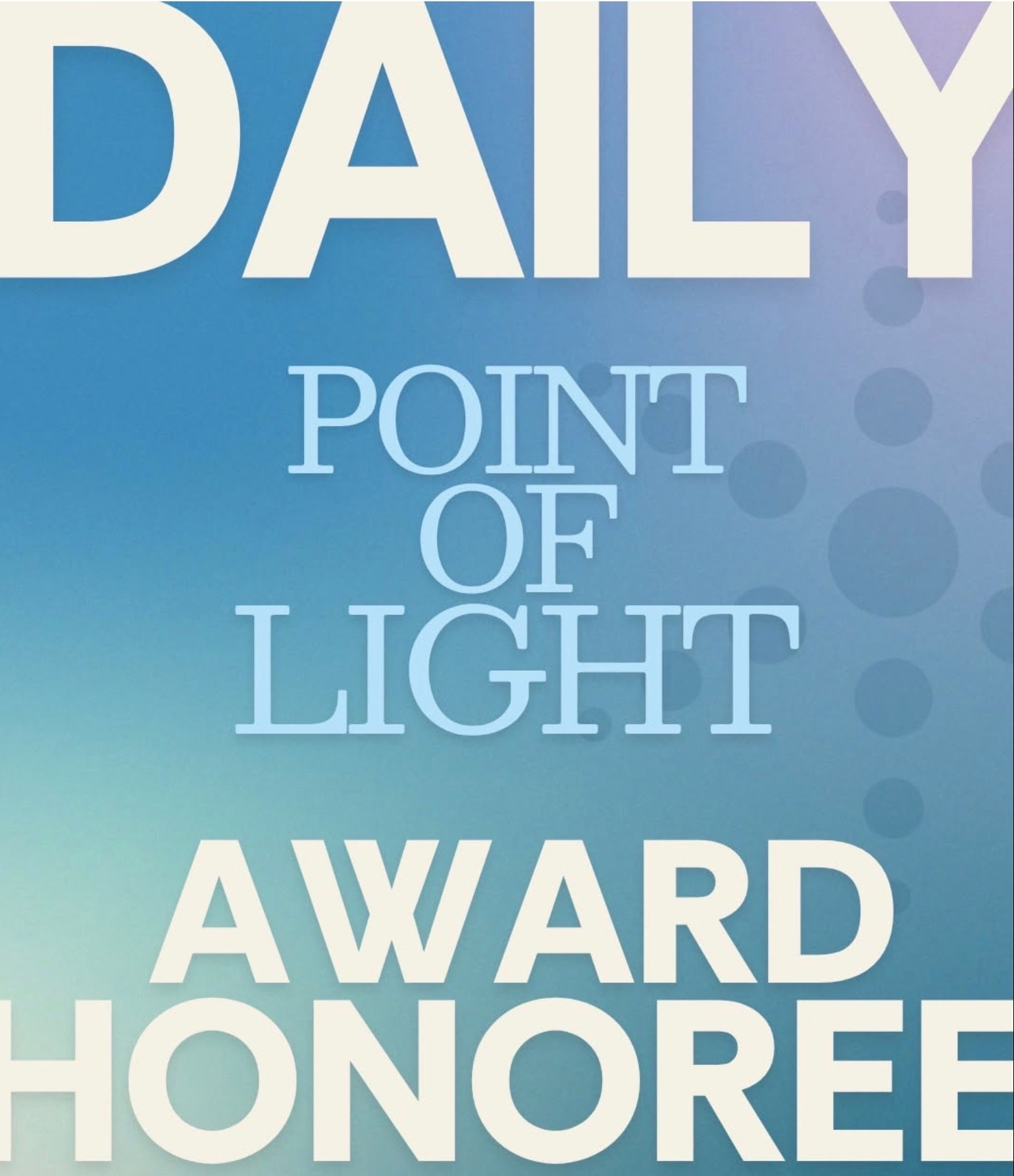 Point of Light award honorees